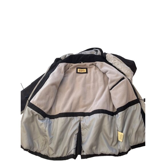 World Beater Mens XS Black & Gray Polyester Winter Jacket With Hood 57h - Picture 7 of 10